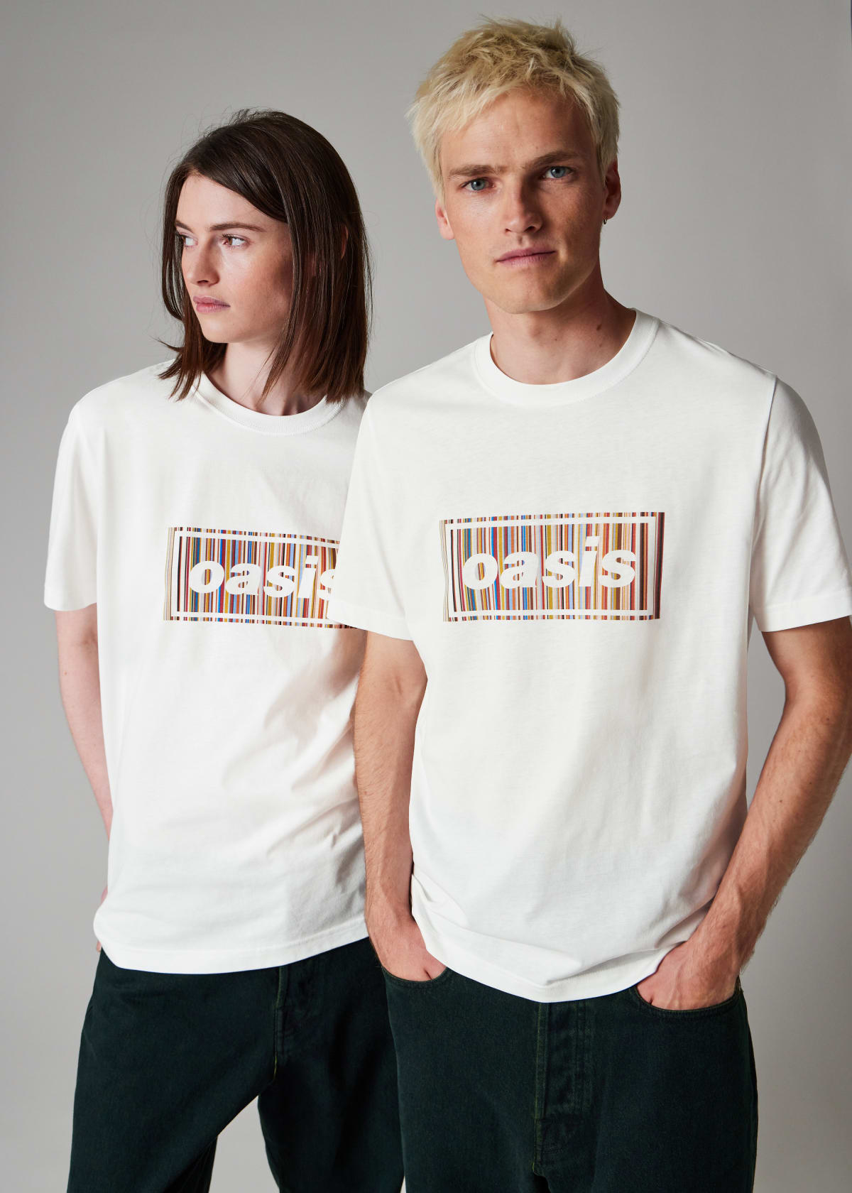 Paul Smith oasis コラボ Tシャツ ホワイト Paul Smith x Oasis - White 'Signature Stripe' Logo T-Shirt