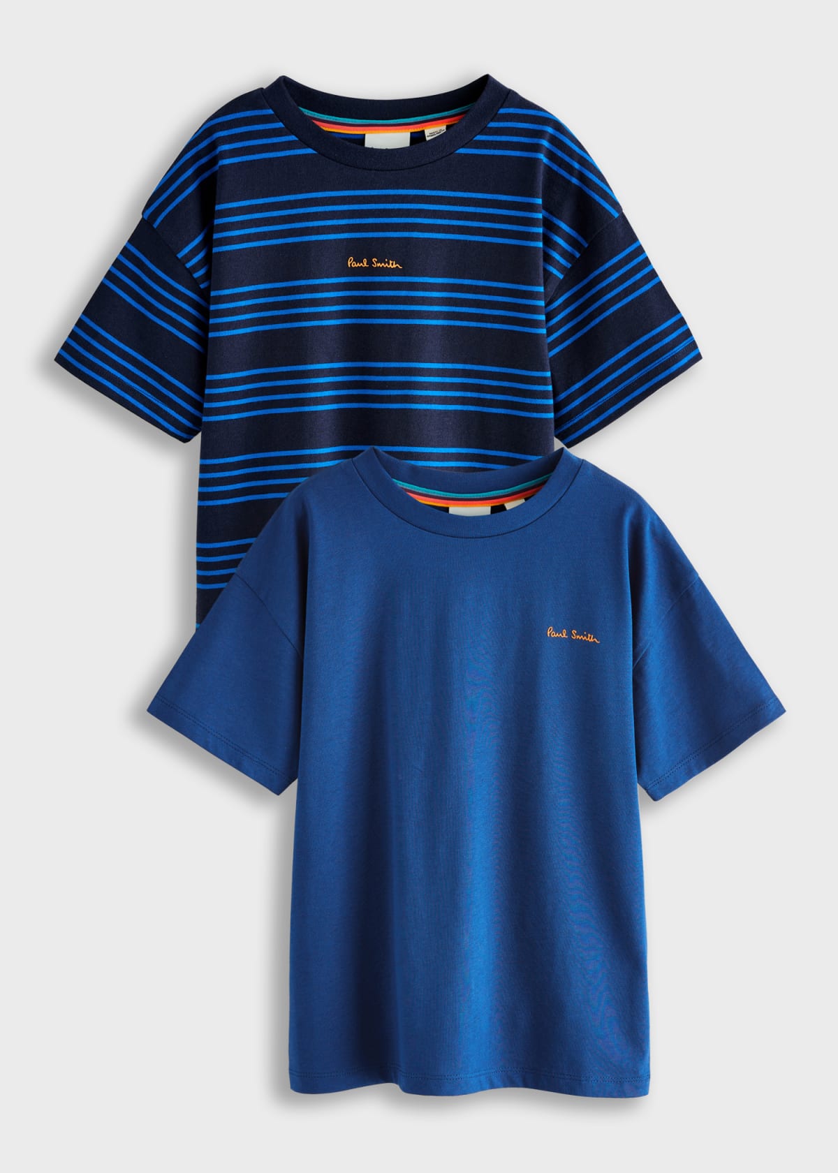 3-13 Years Navy Signature Logo T-Shirts 2 Pack