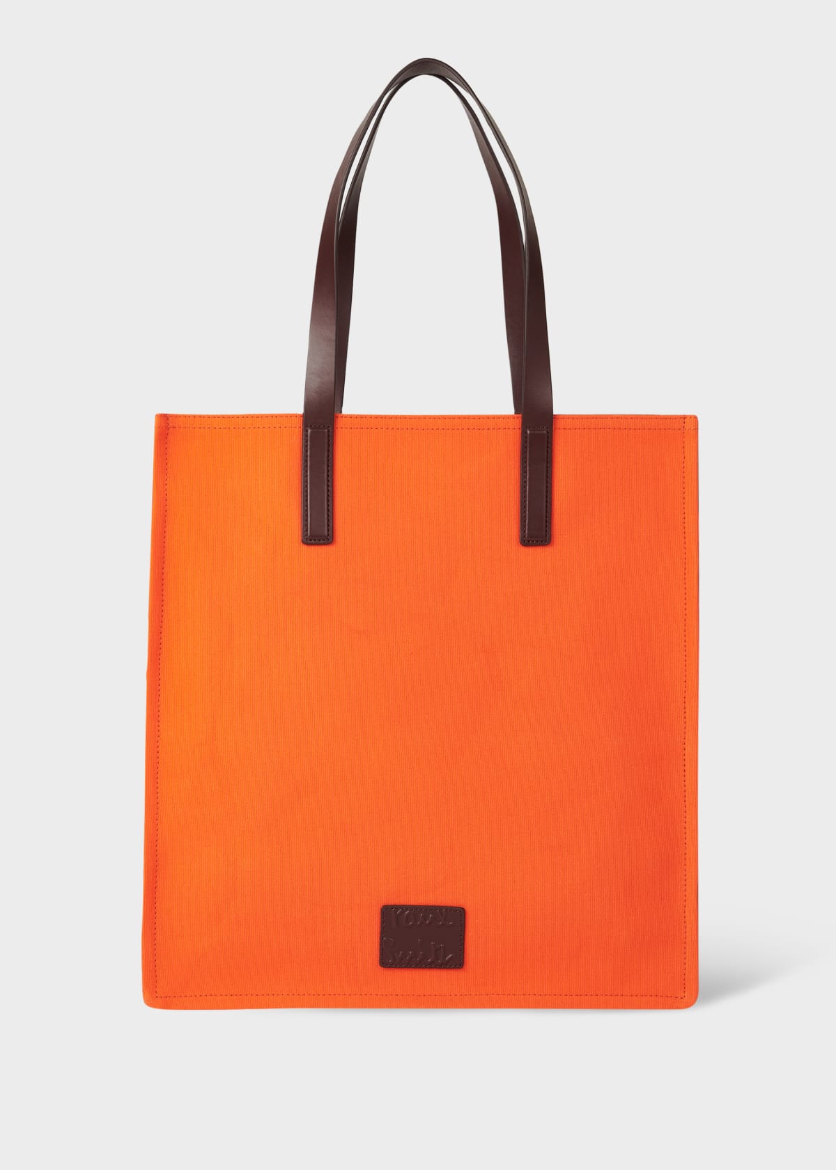 Orange Cotton Concertina Tote Bag