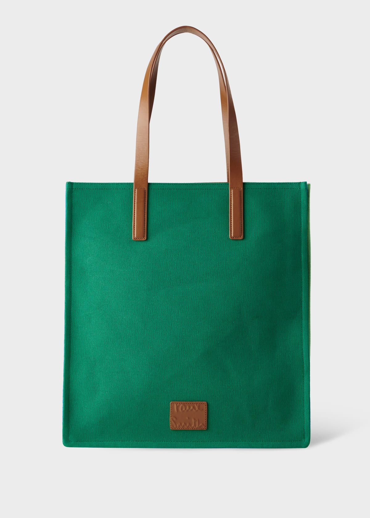 Green Cotton Concertina Tote Bag