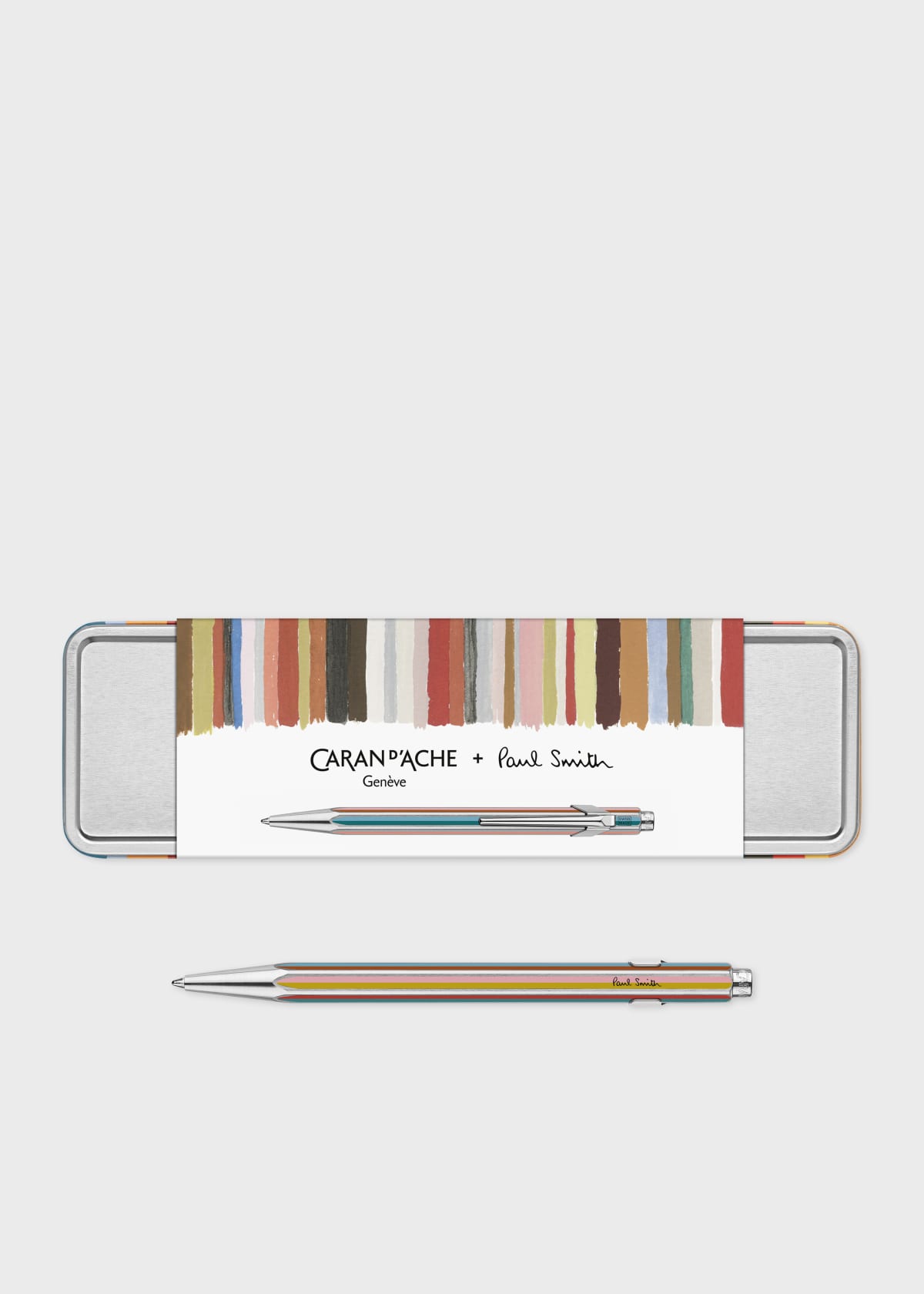 Caran d'Ache + Paul Smith - 849 Silver 'Signature Stripe