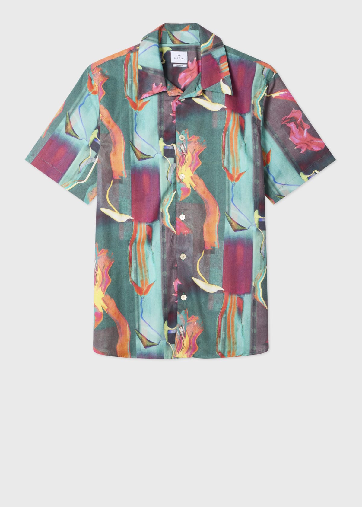 Men's 'Glitch Floral' Print Shirt