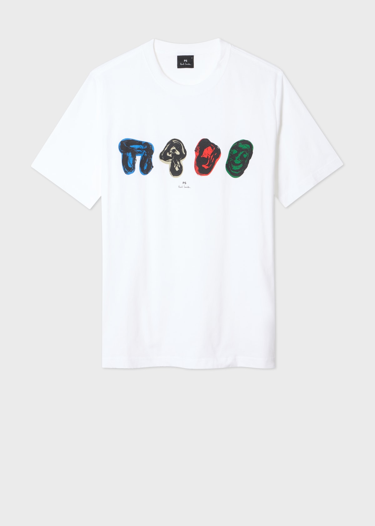Men's White 'Folklore' Print T-Shirt