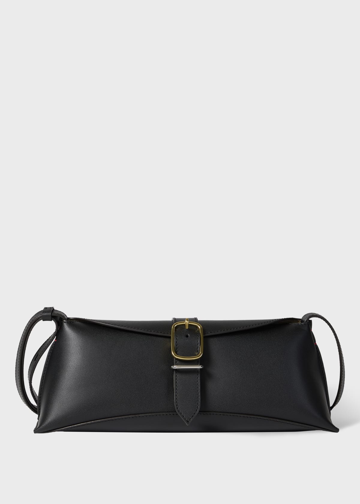 Women's Black Leather Buckle Shoulder Bag Paul Smith