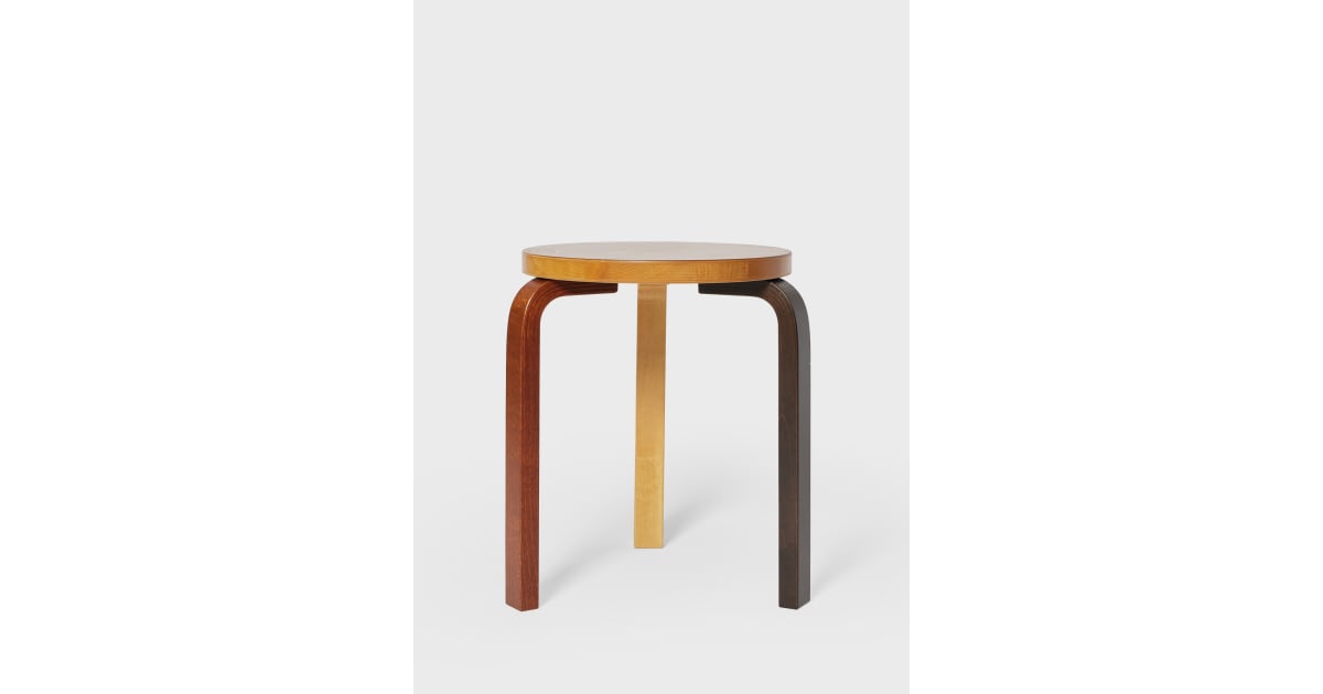 Artek Reimagined by Paul Smith - Aalto Four Colour-Stained Stool