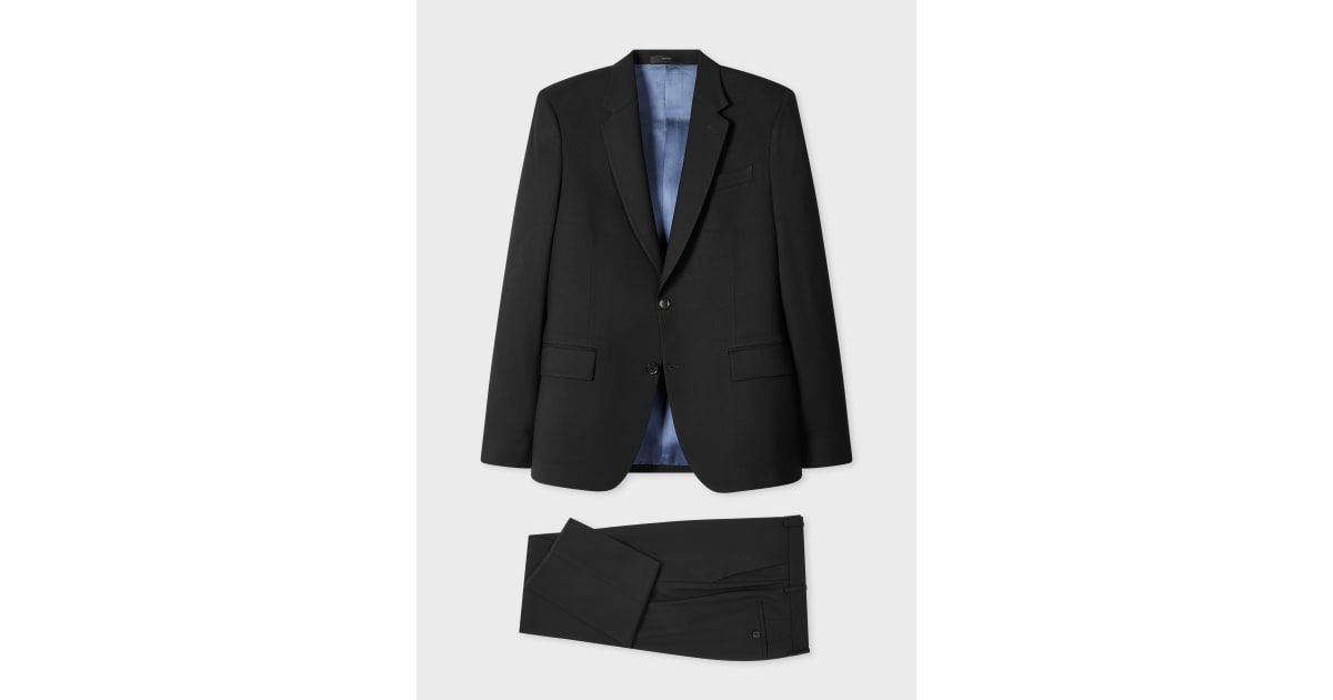 Paul Smith 3ピース SOHO FIT AMF スーツ M 黒 The Soho - Black Wool 'A Suit To Travel In'