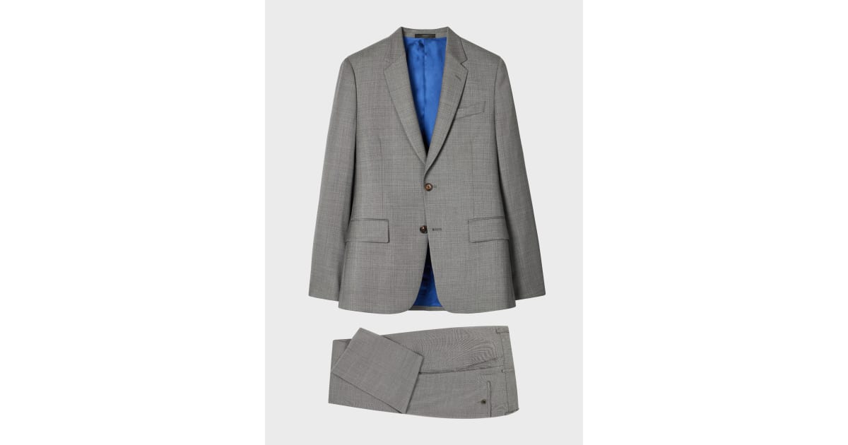The Soho - Grey Superfine Merino Wool Check Suit