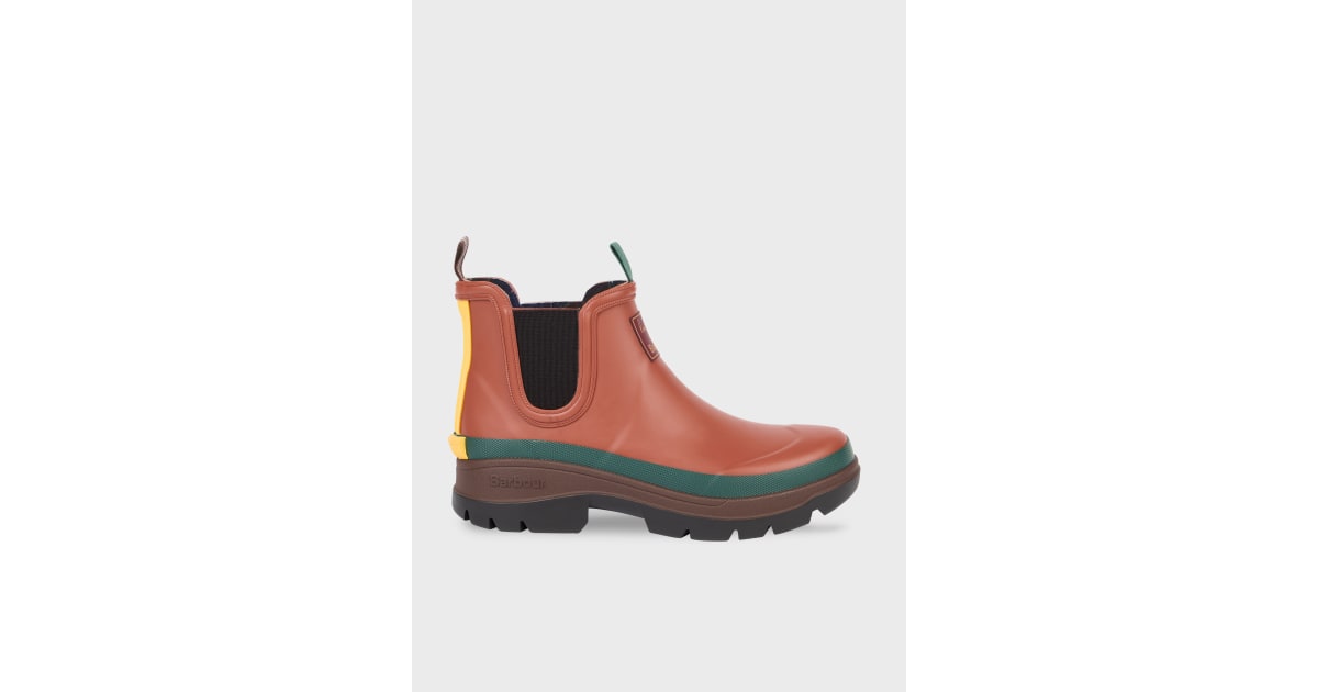 Paul Smith loves Barbour - Rust Chelsea Wellingtons