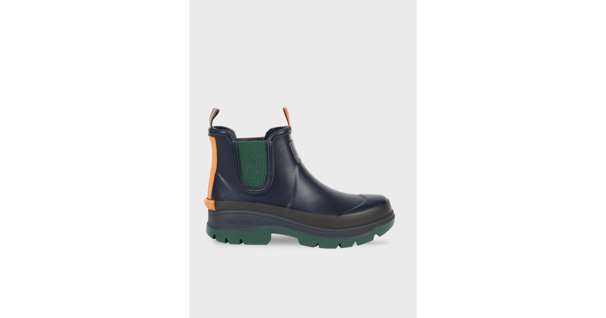 Paul Smith loves Barbour - Navy Chelsea Wellingtons