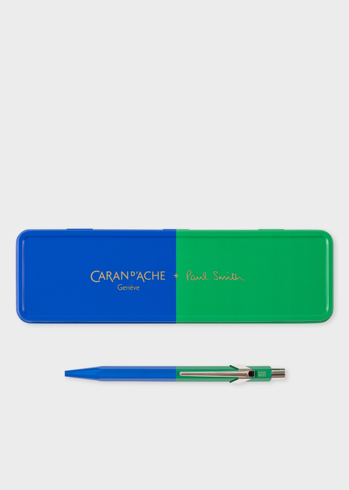 筆記具 PaulSmith&CARAND'ACHE Signature Stripe Notebook & Caran d'Ache Pen Gift Set