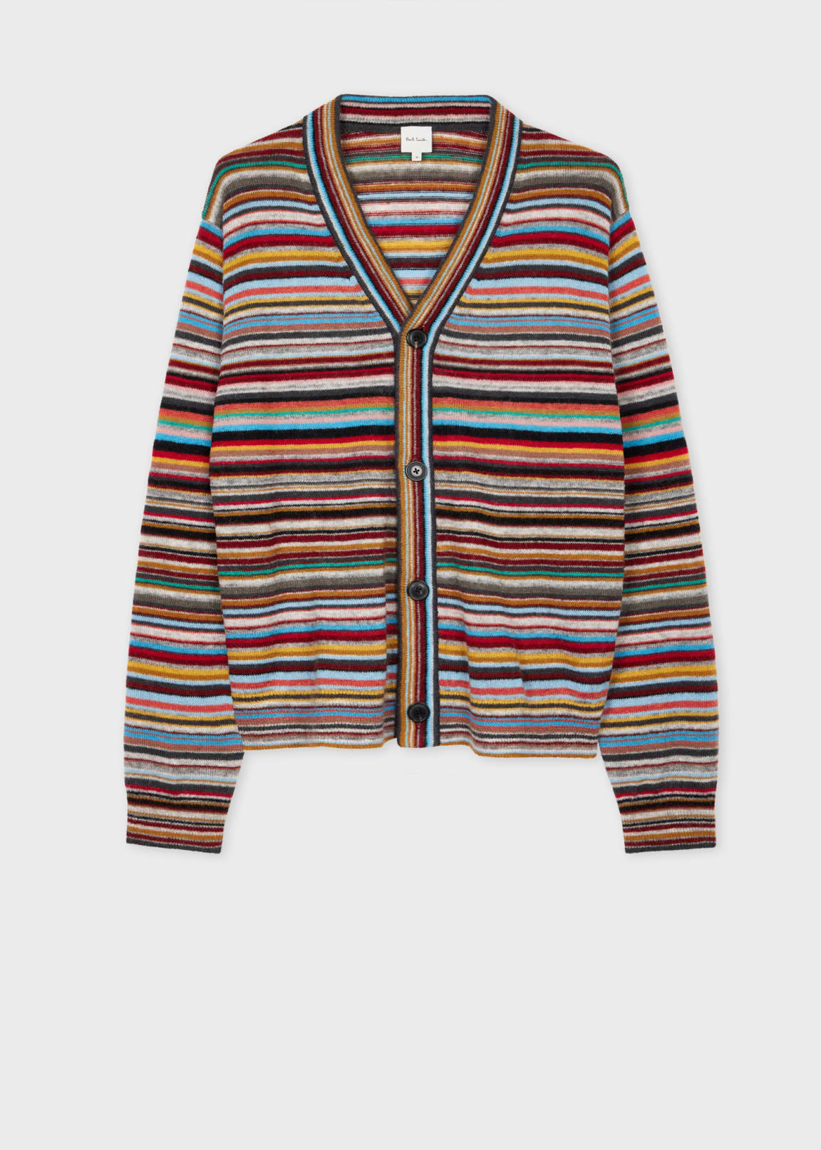 【関税&送料込】Paul Smith Signature Stripe Sweatshirt Men's Dark Navy Cotton Zebra Logo Sweatshirt