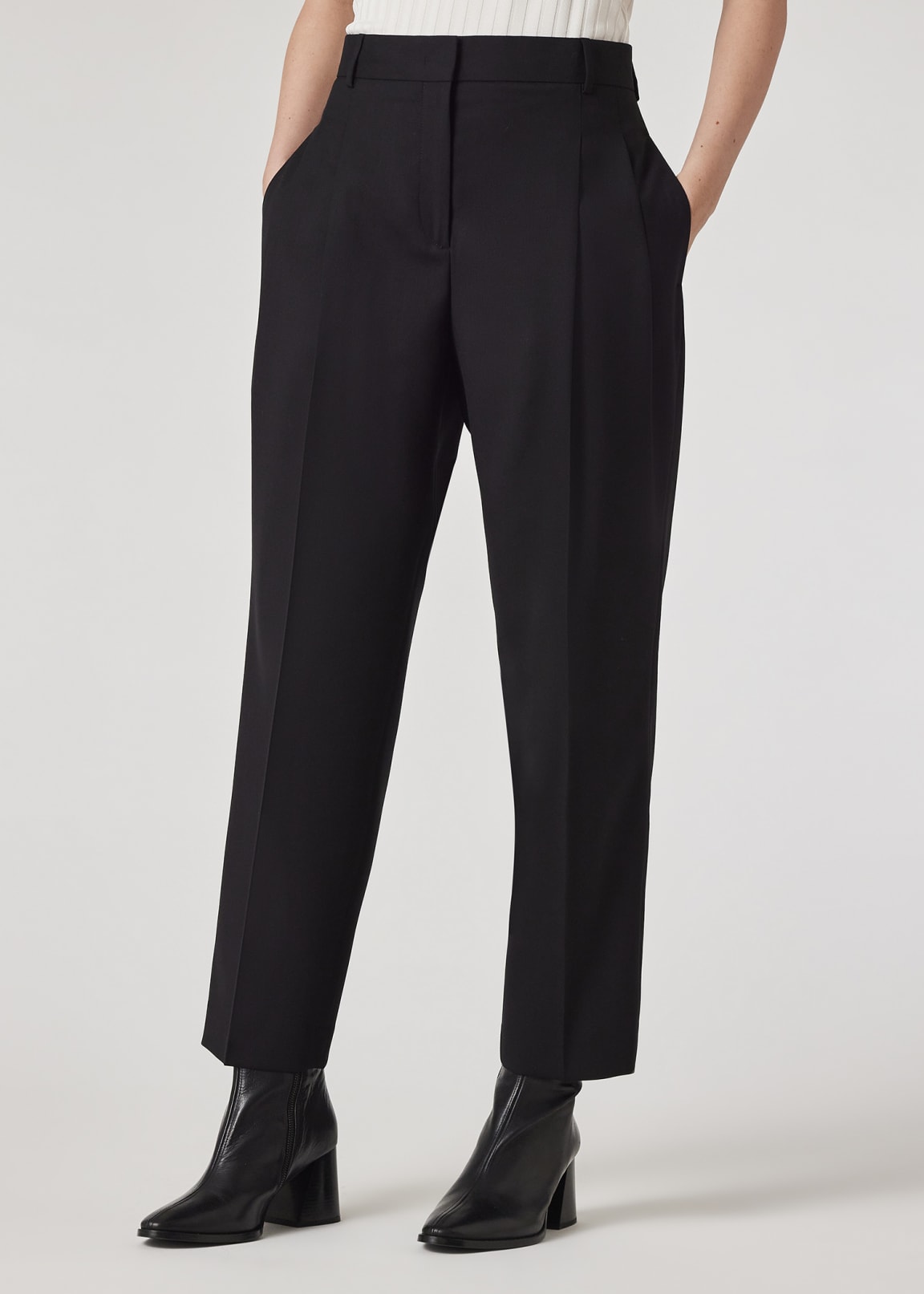 Women's A Suit To Travel In - Black Wool Suit