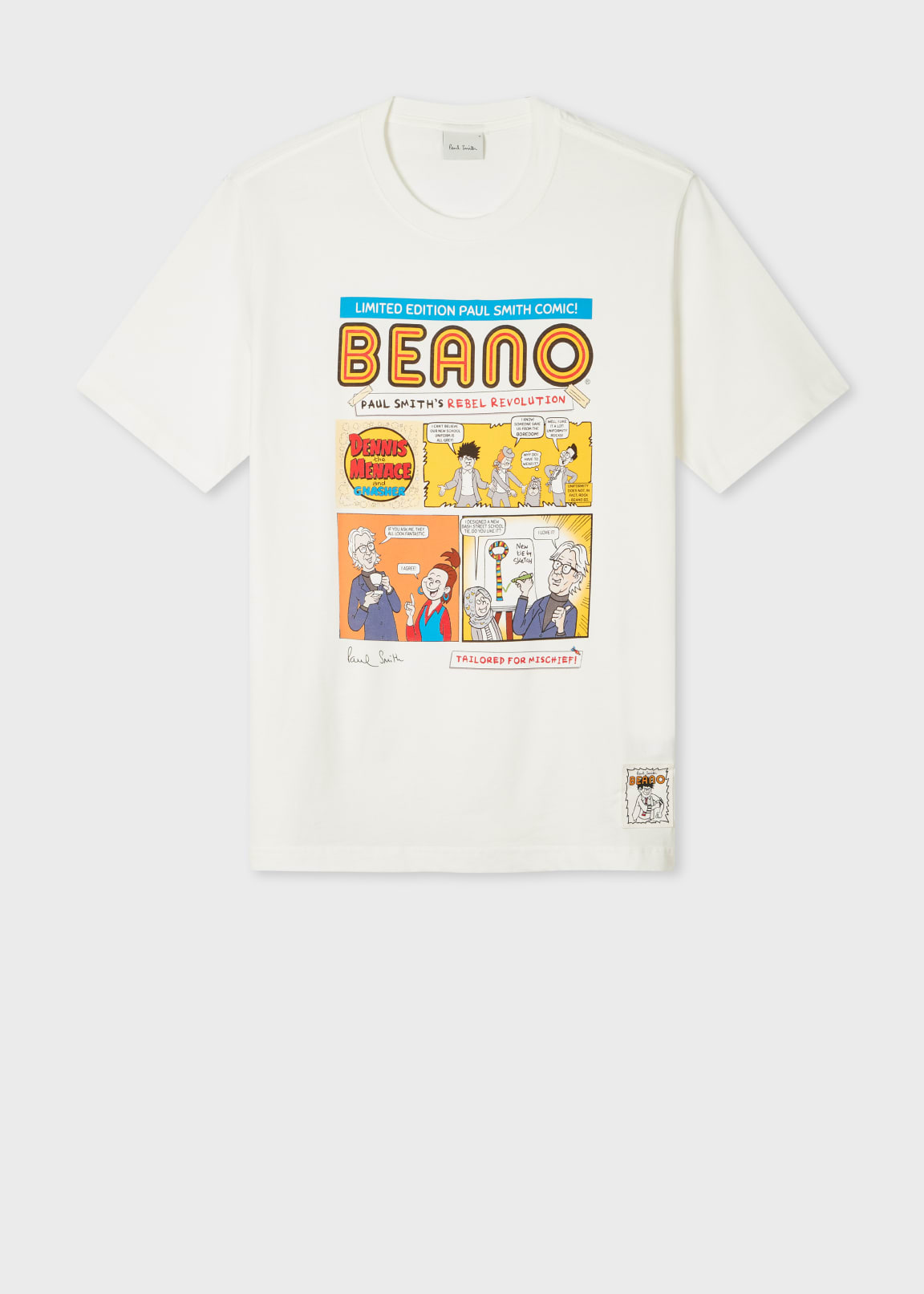 Paul Smith + Beano - White 'Comic Strip' Print T-Shirt