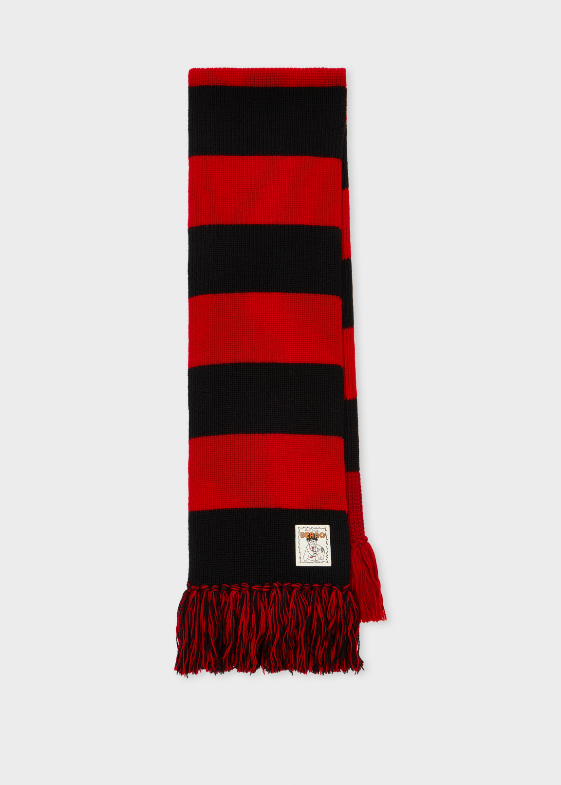 Paul Smith + Beano - Red and Black Stripe Scarf