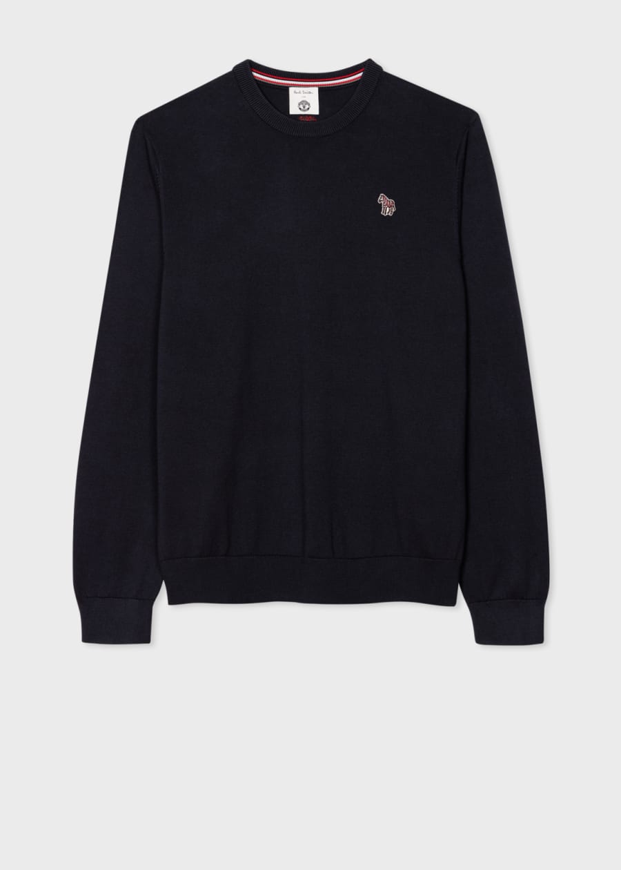 スウェット Paul smith Black sweat Black Cotton Embroidered Zebra Logo Sweatshirt