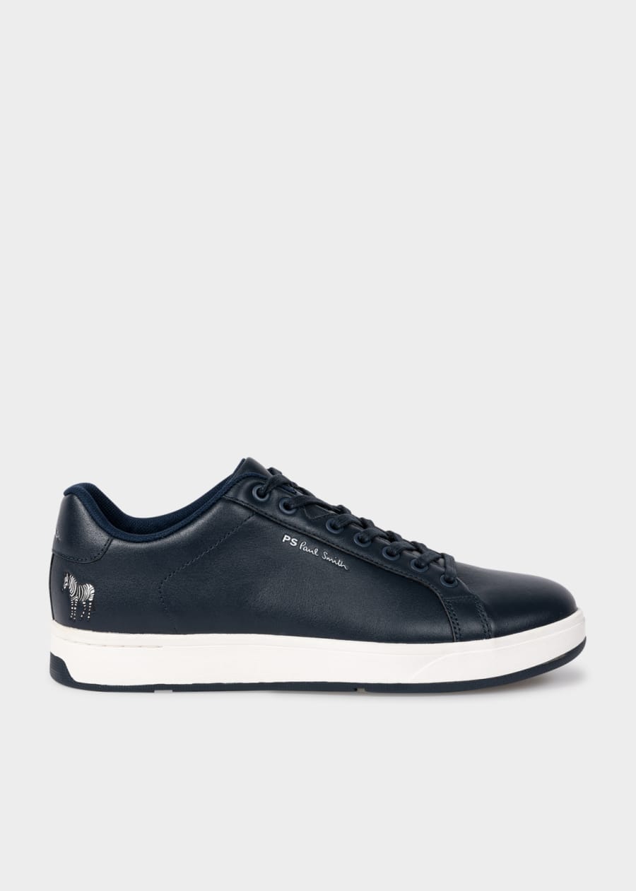ポールスミス Men's Black 'Eighty Five' Leather Sneakers