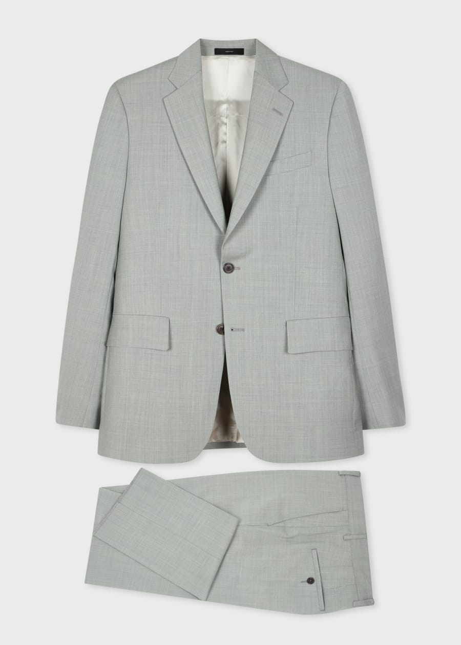 The Soho - Tailored Fit Grey Check Wool Suit