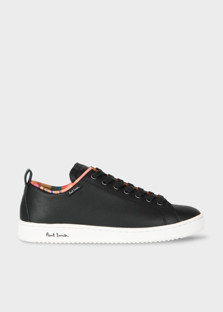 Women's Black Leather 'Dusky Swirl' 'Lapin' Trainers