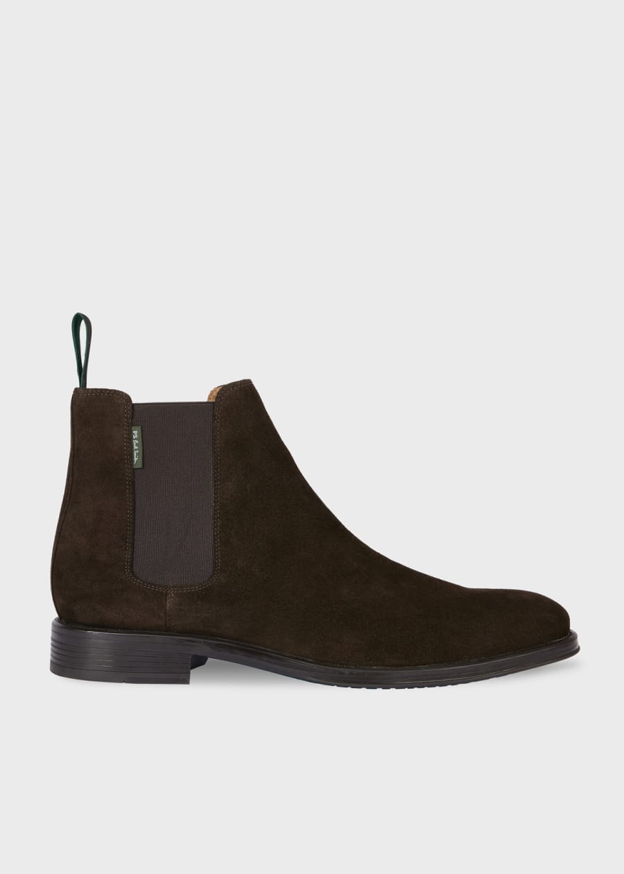 Paul Smith スウェード ブーツ 7 Men's Dark Brown Suede 'Lansing' Boots