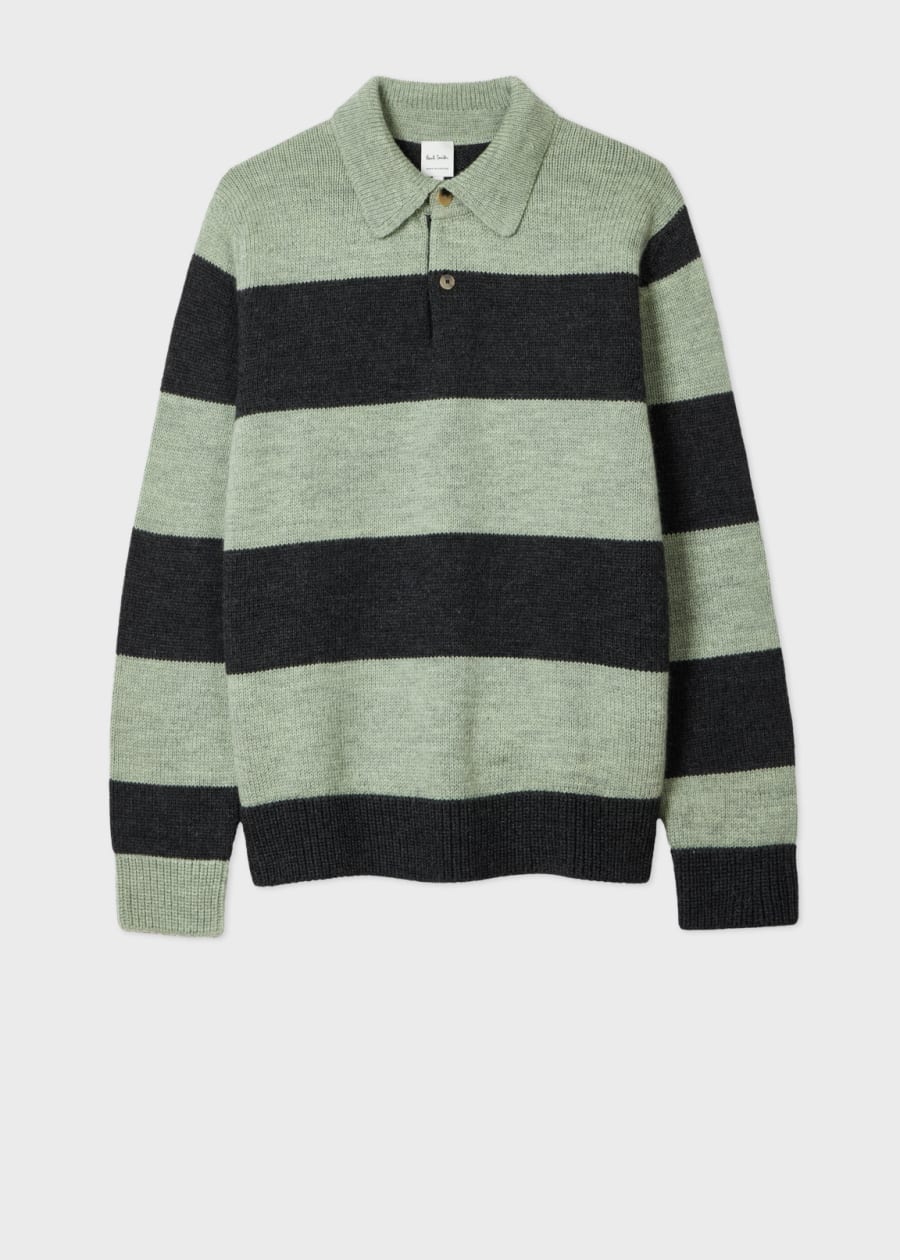 Men's Multicolour Patchwork Cotton & Wool-Blend Sweater