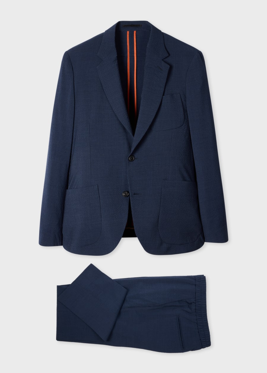 The Soho - Tailored-Fit Dark Blue Wool Suit