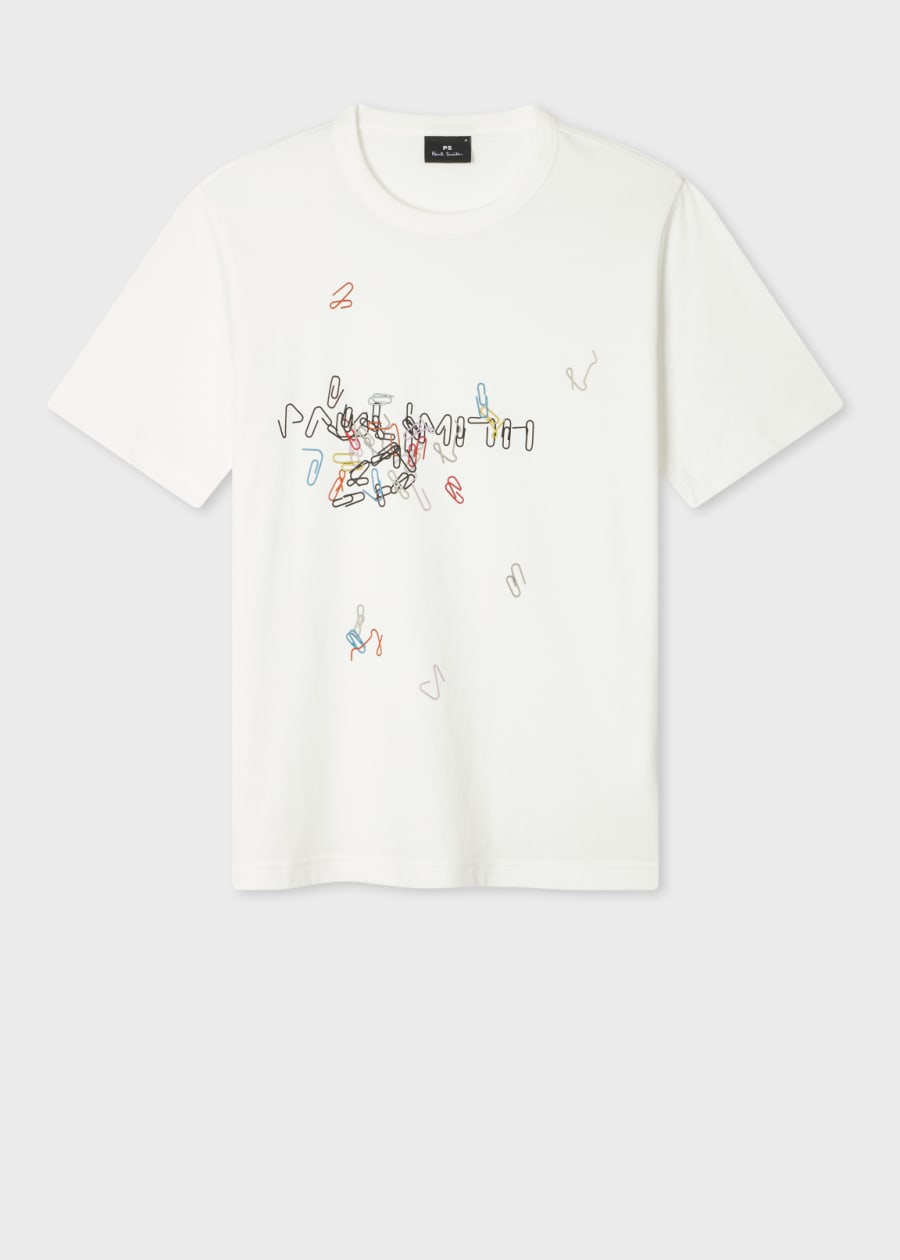 Paul Smith Spray Logo プリントシャツ Men's White 'Spray Cans' Print T-Shirt