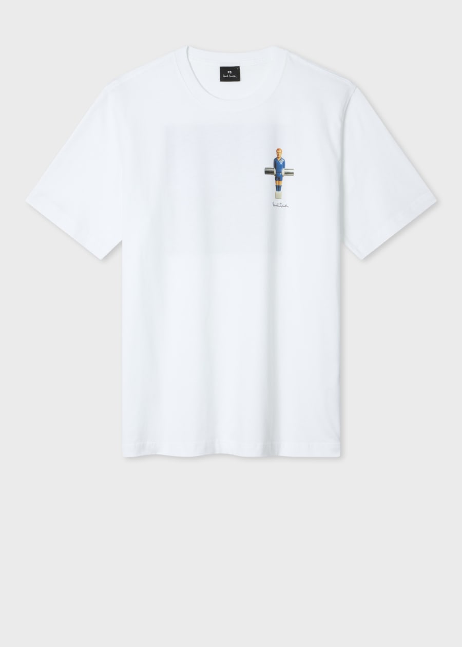 Men's White 'Spray Cans' Print T-Shirt