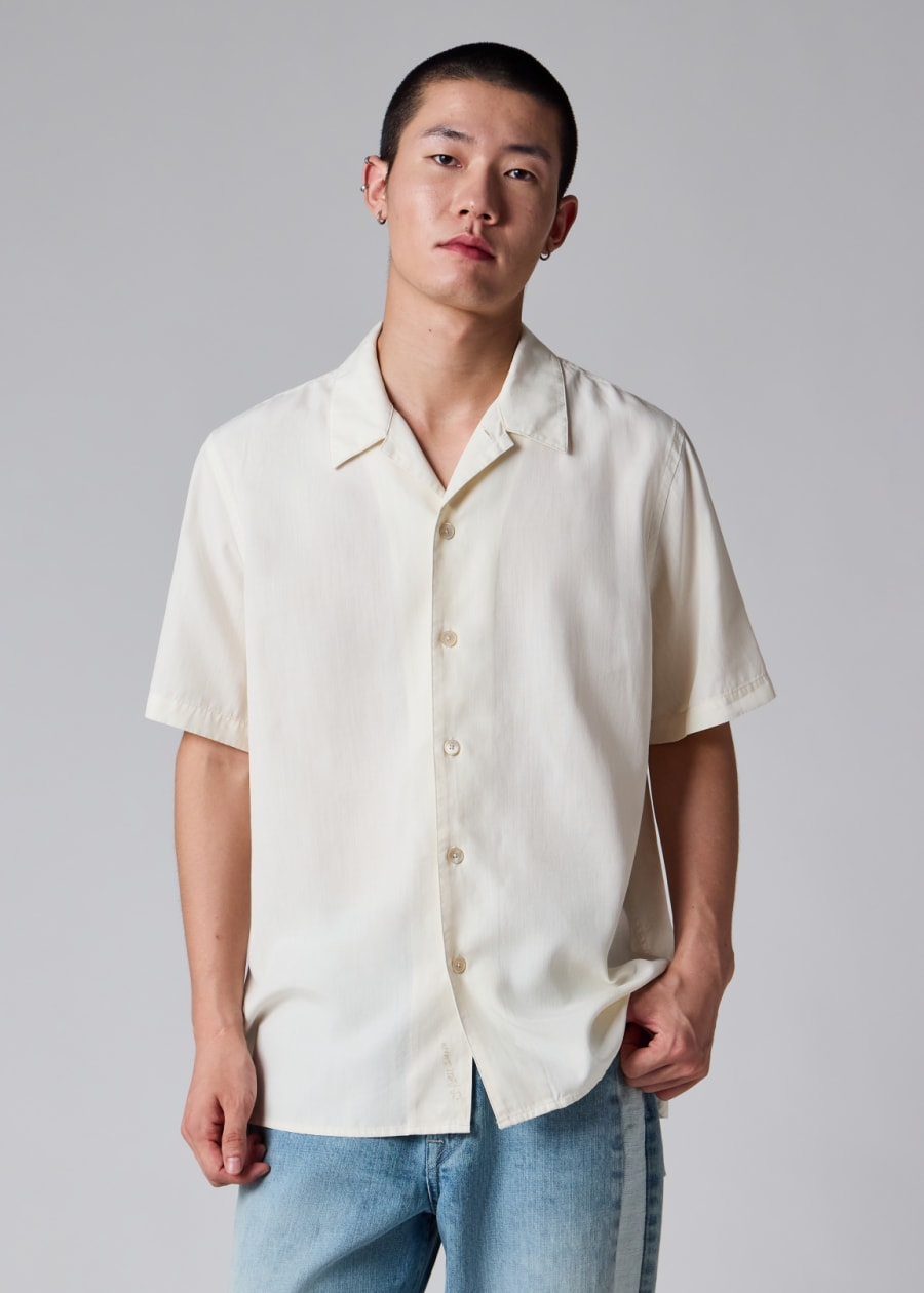 paul smith dress shirts Men's Designer Mens Contemporary Paul Smith Tailored-Fit Pink Cotton