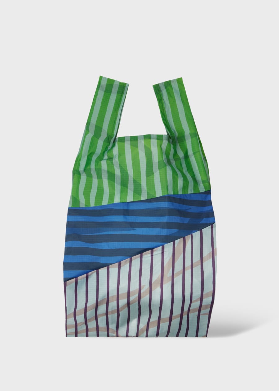 Susan Bijl x Paul Smith - Ecru Mixed-Stripe The New Shopping Bag