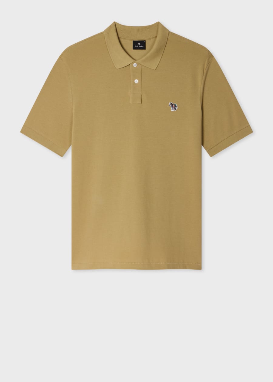 Slim-Fit Orange Zebra Logo Polo Shirt With Orange Tipping