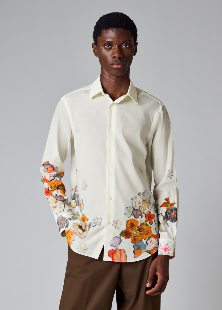 paul smith dress shirts White  MAYFEYR Wash cold PS Paul Smith Orange Cotton