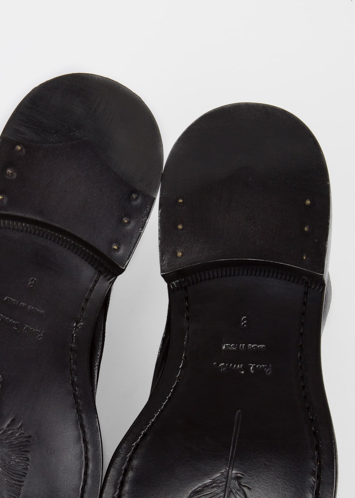 Men's Dip-Dyed Black Calf Leather 'Jarman' Boots