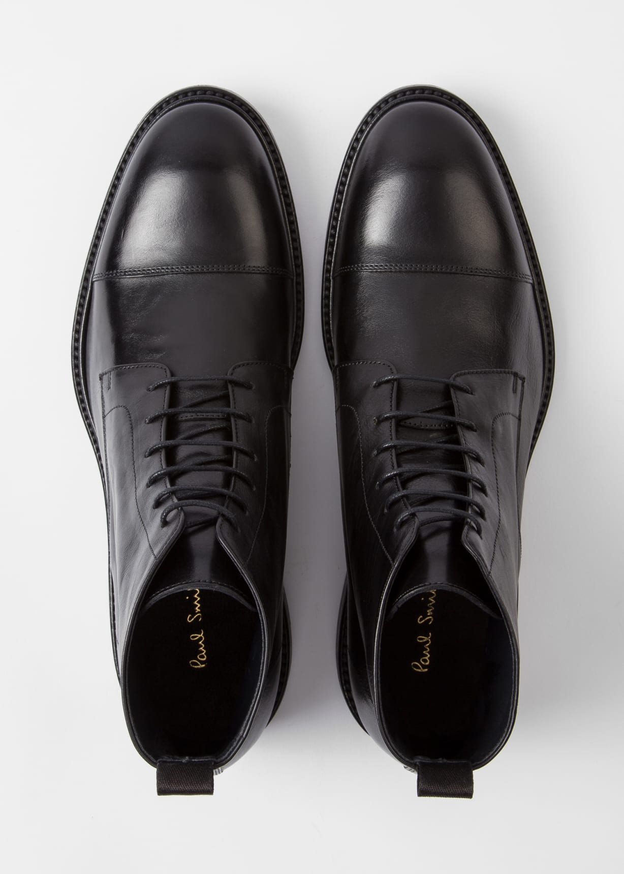 Men's Dip-Dyed Black Calf Leather 'Jarman' Boots