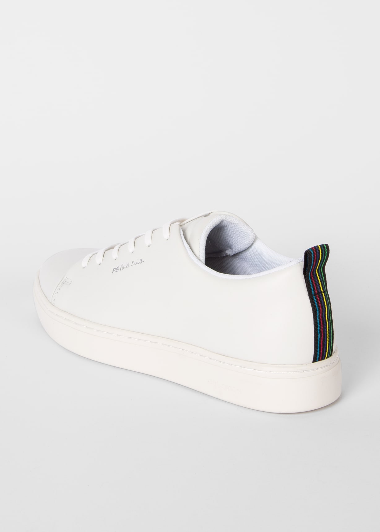 Men's White Leather 'Lee' Trainers
