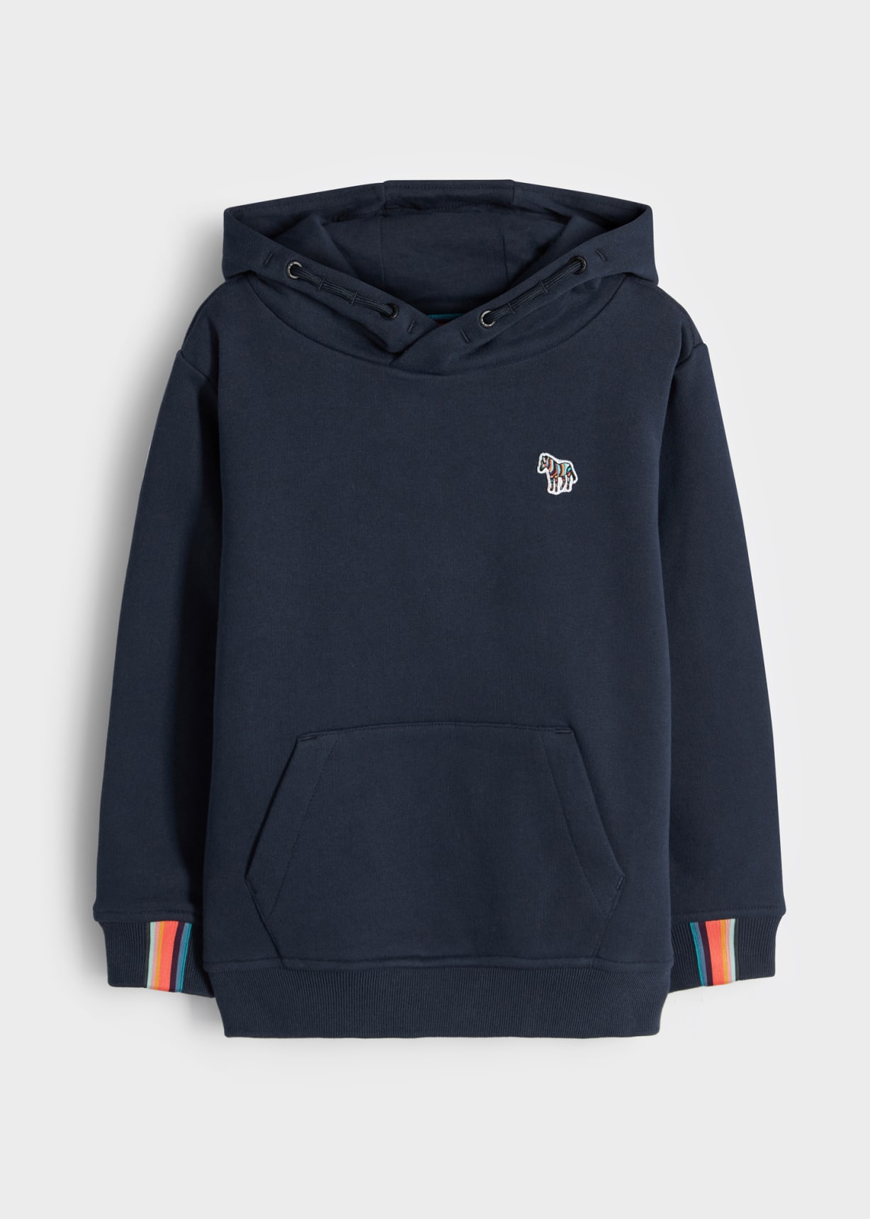2-13 Years Navy Zebra Logo Hoodie