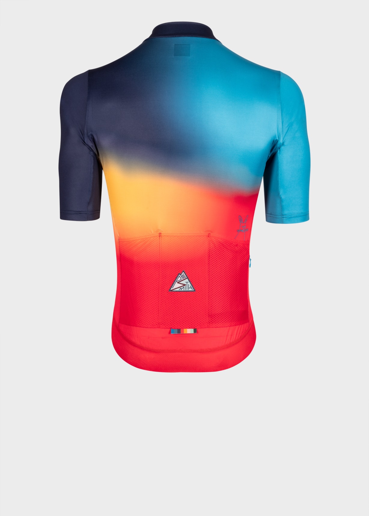 Paul Smith サイクルジャージ 半袖 Artist Stripe Fade' Print Cycling Jersey
