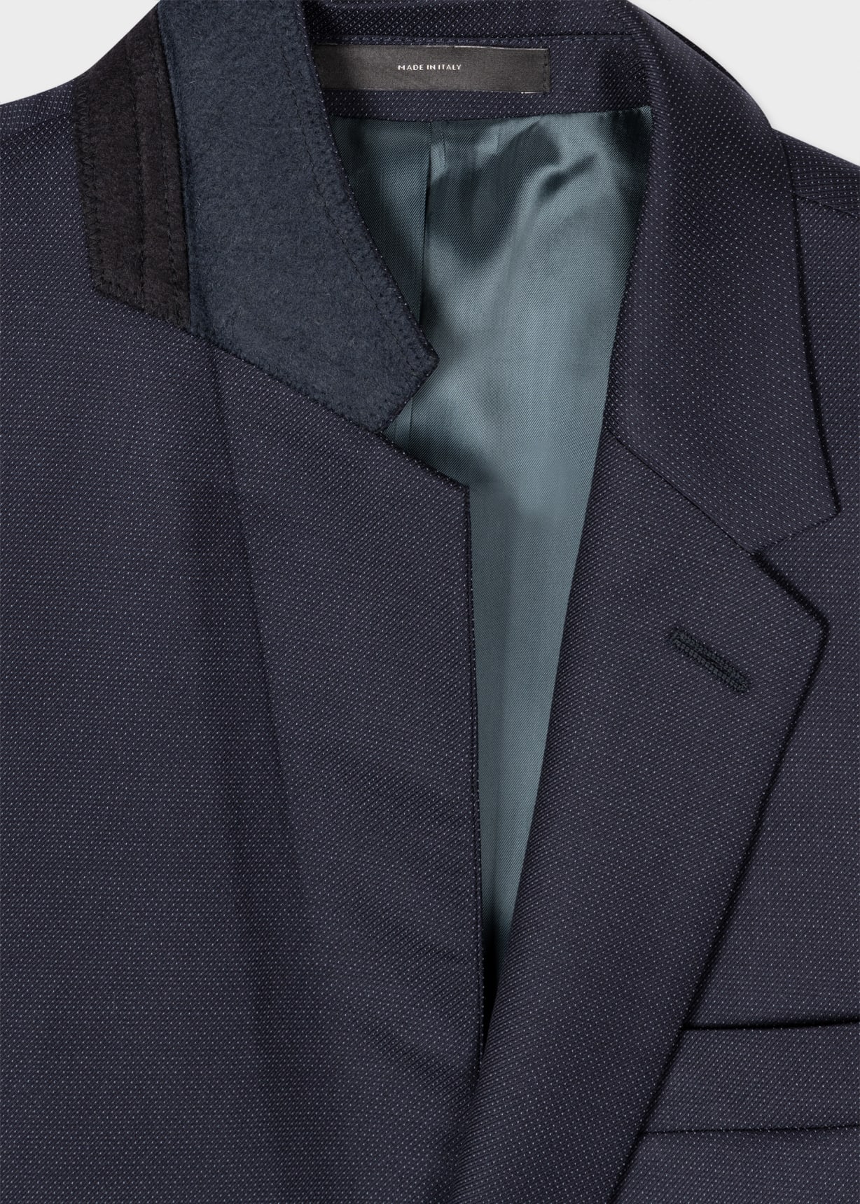 The Kensington - Men's Slim-Fit Dark Navy Pin Dot Wool Suit