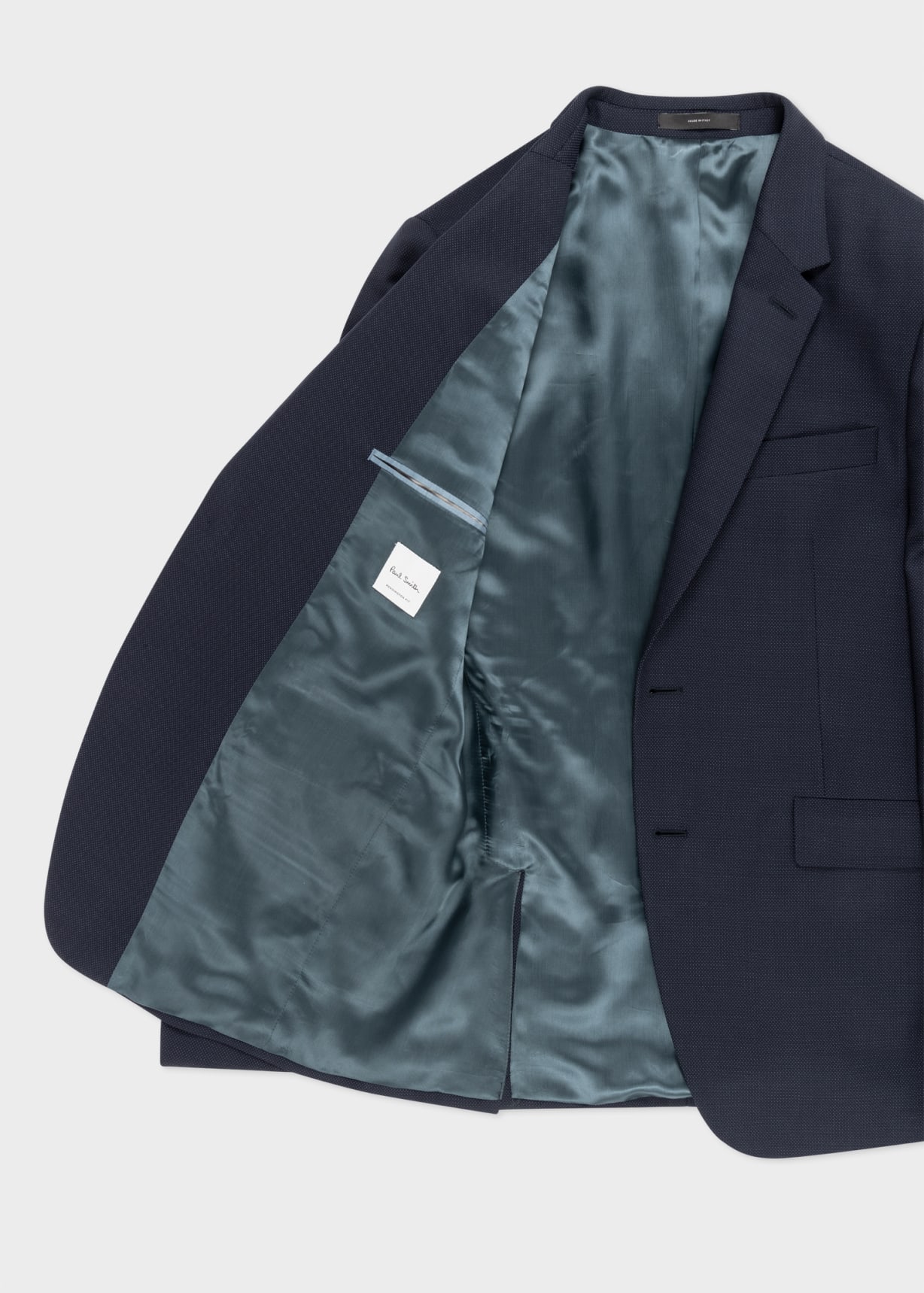 The Kensington - Men's Slim-Fit Dark Navy Pin Dot Wool Suit