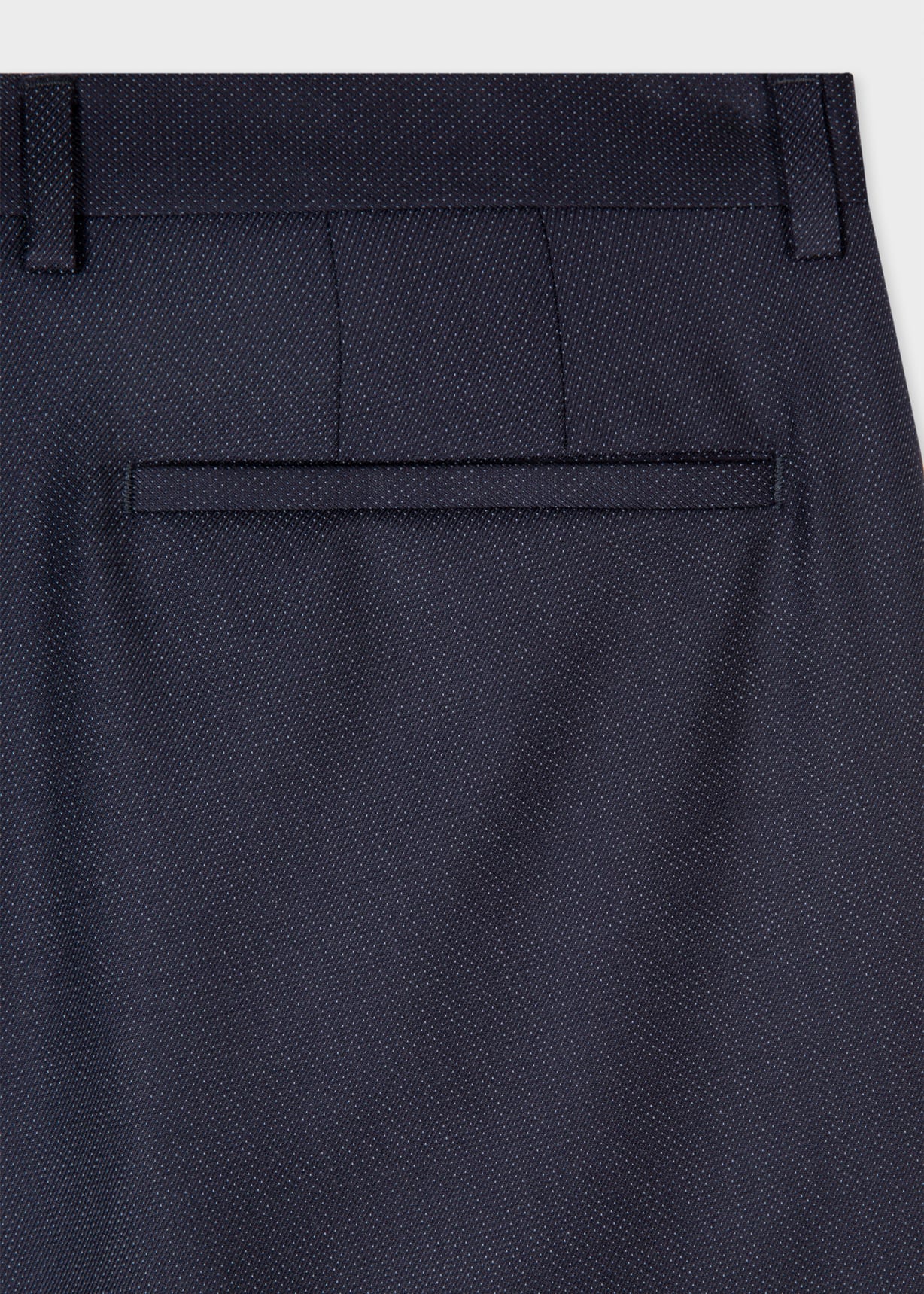 The Kensington - Men's Slim-Fit Dark Navy Pin Dot Wool Suit