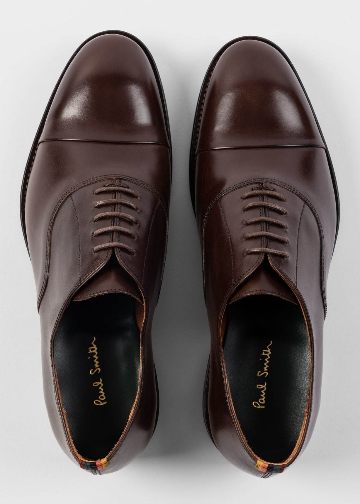 ミ*ク様 Paul Smith Uチップ レザーシューズ ライトブラウン　UK8 Chocolate Brown Leather 'Bari' Shoes