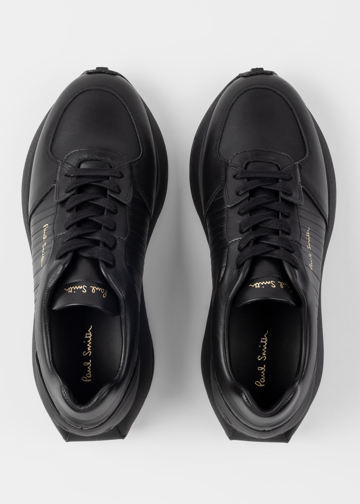 Men's Black 'Eighty Five' Leather Sneakers