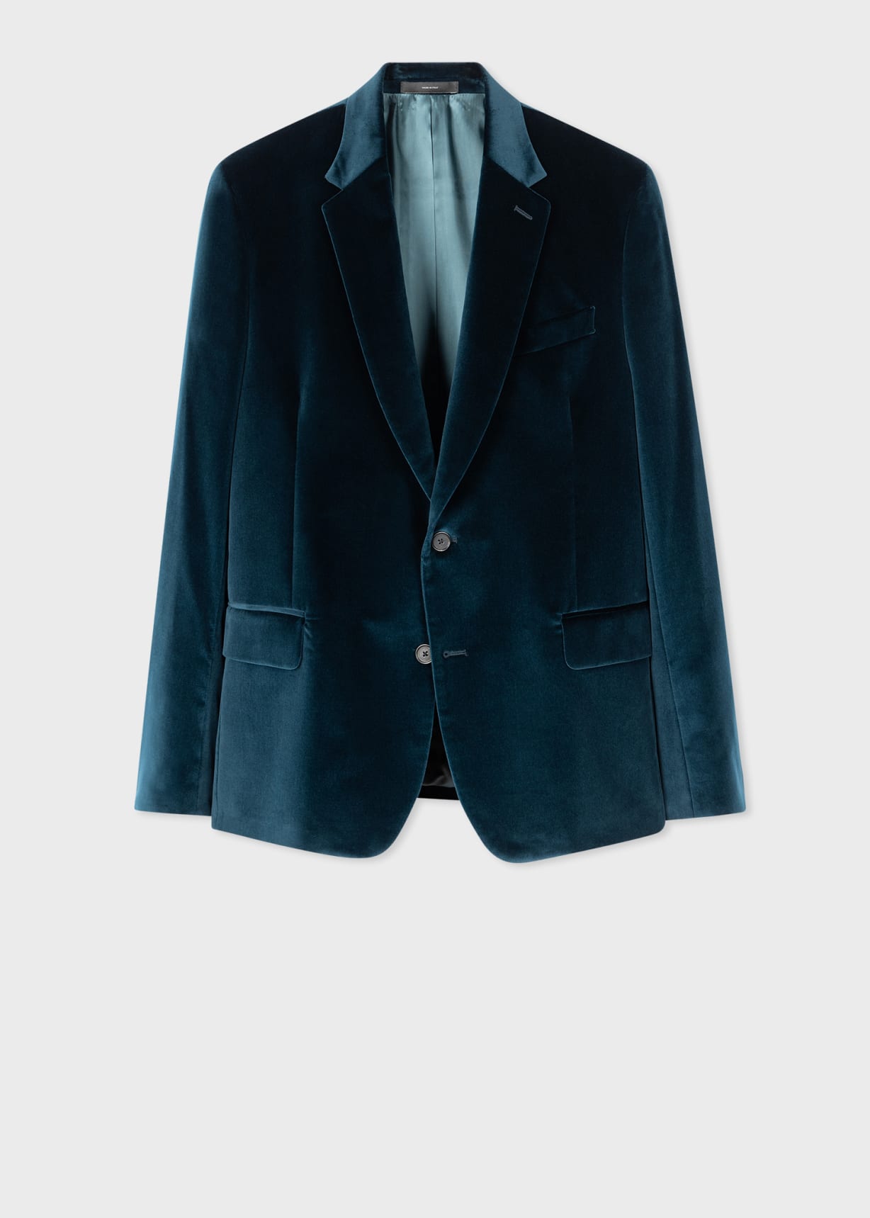 The Soho - Tailored-Fit Navy Velvet Blazer