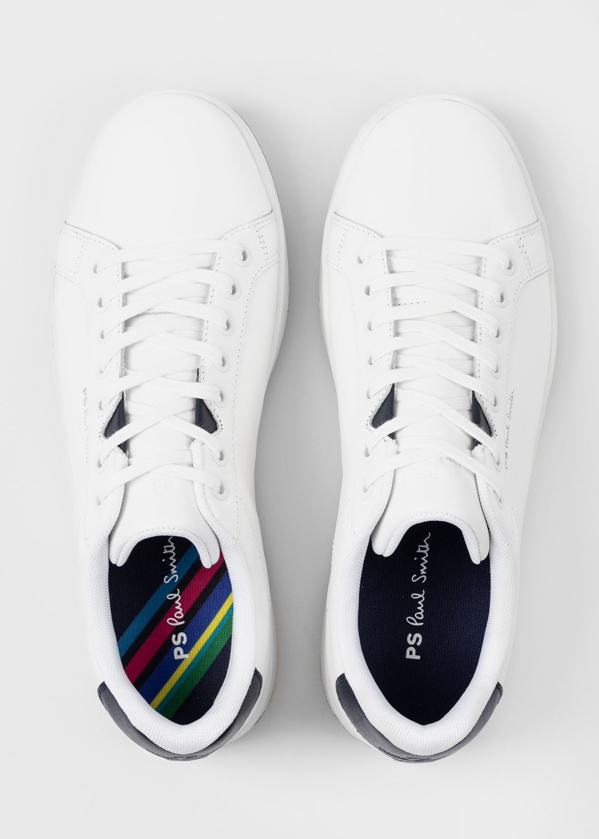 Paul Smith ホワイト スニーカー Men's White Leather 'Albany' Sneakers