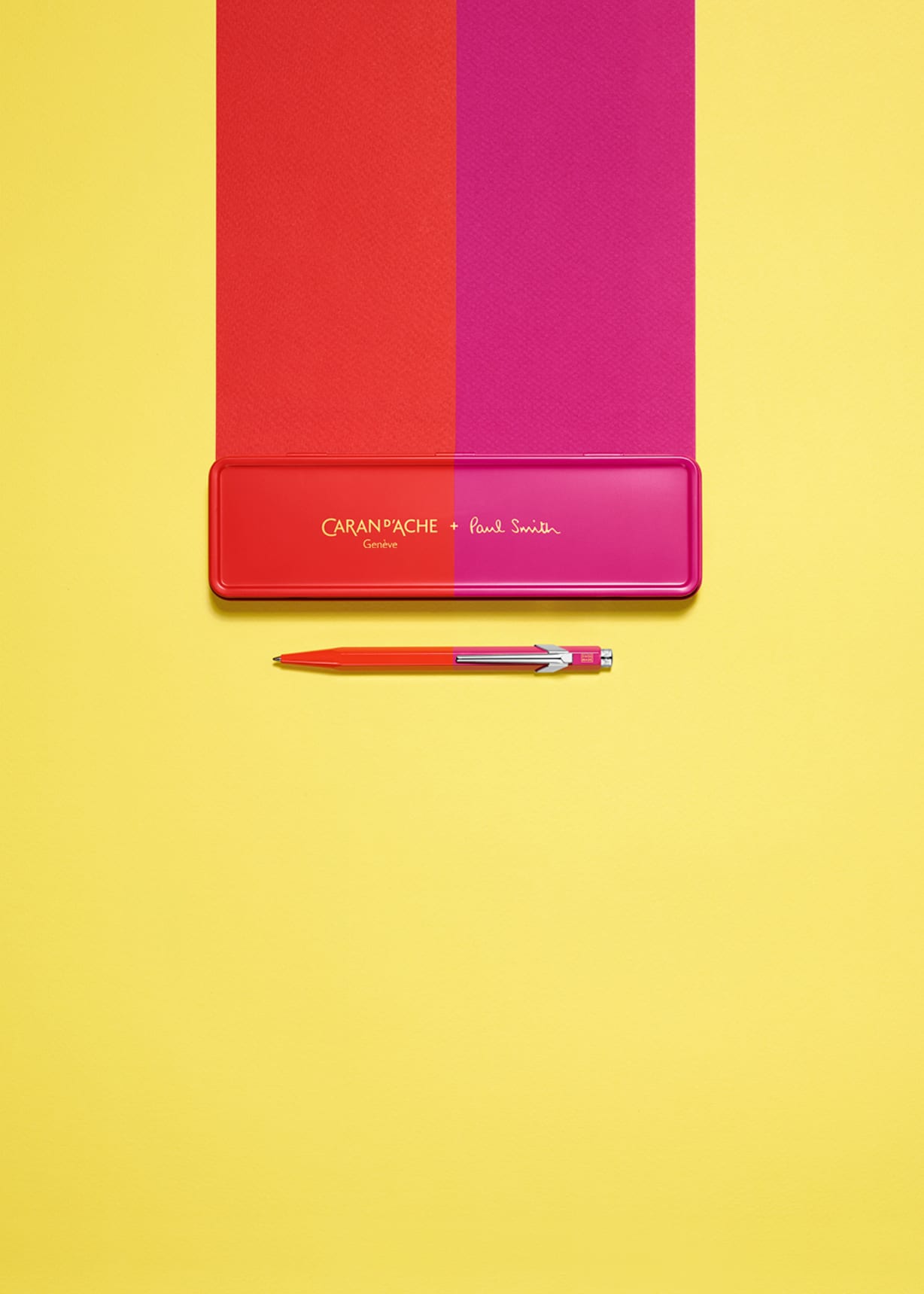 Caran d'Ache + Paul Smith - 849 Red & Pink Ballpoint Pen