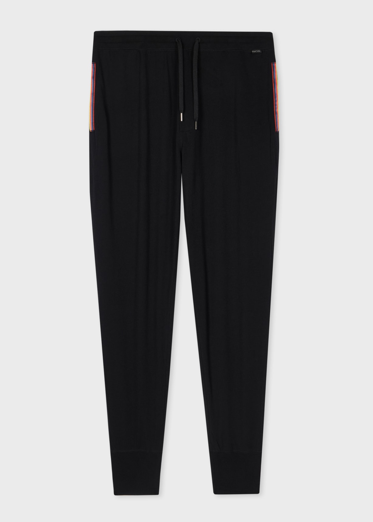 Men's Black Jersey Cotton Lounge Pants