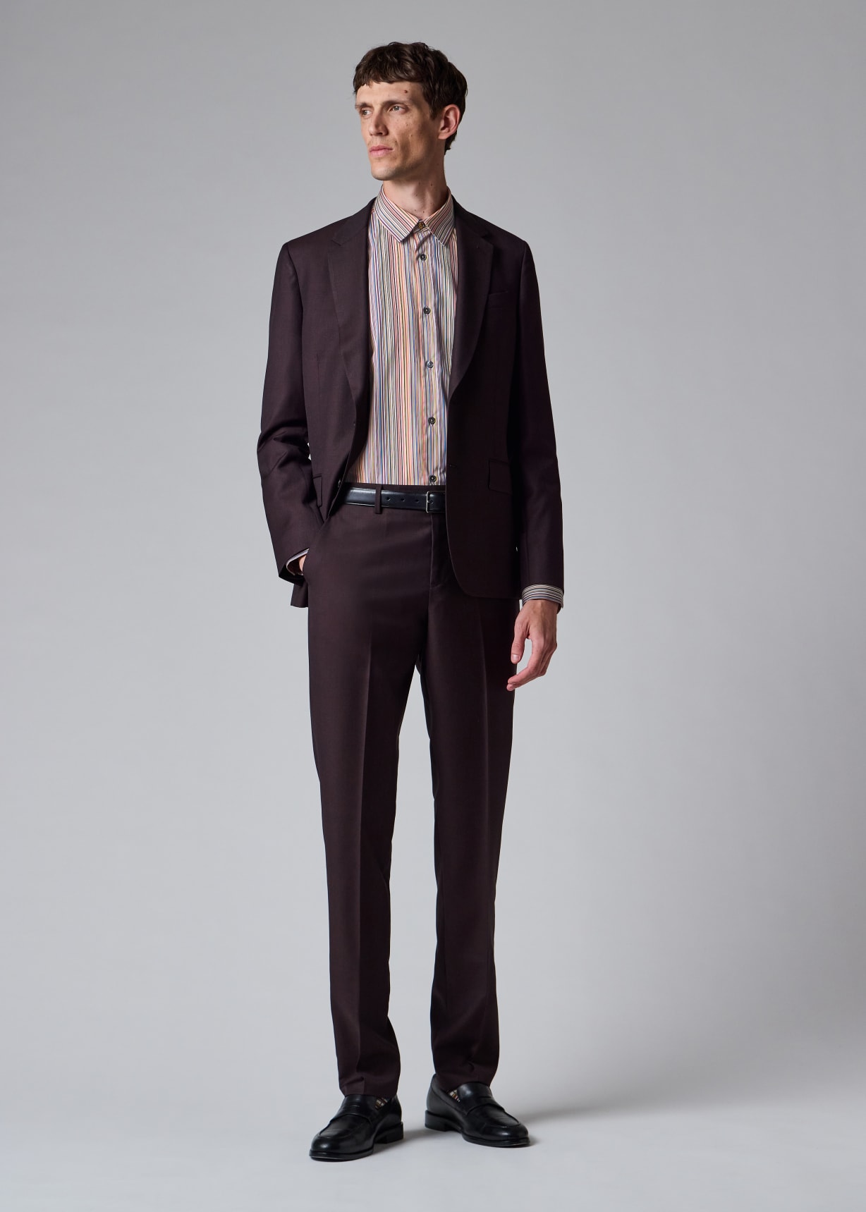 シャーロック　Paul Smith プレーントゥ　UKサイズ6 Slim-Fit 'Signature Stripe' Cotton Shirt