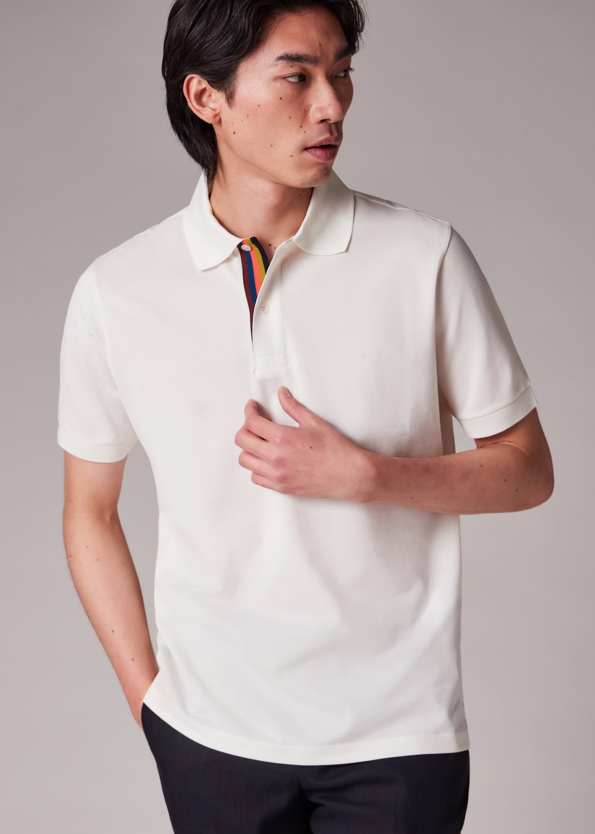 paul smith white dress shirt Paul Smith Men's Tailored Fit Floral Organic Cotton Dress Shirt - White