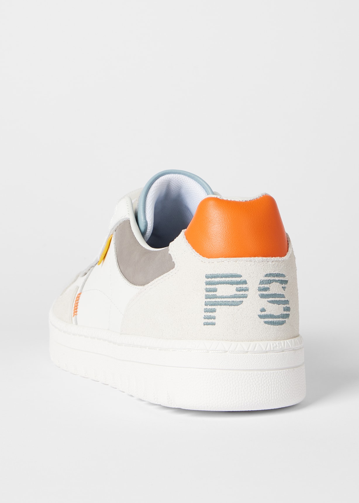 Men's White Leather 'Ellis' Trainers