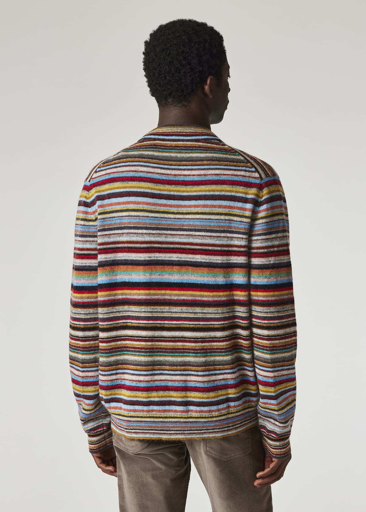 Signature Stripe' Wool-Mohair Cardigan