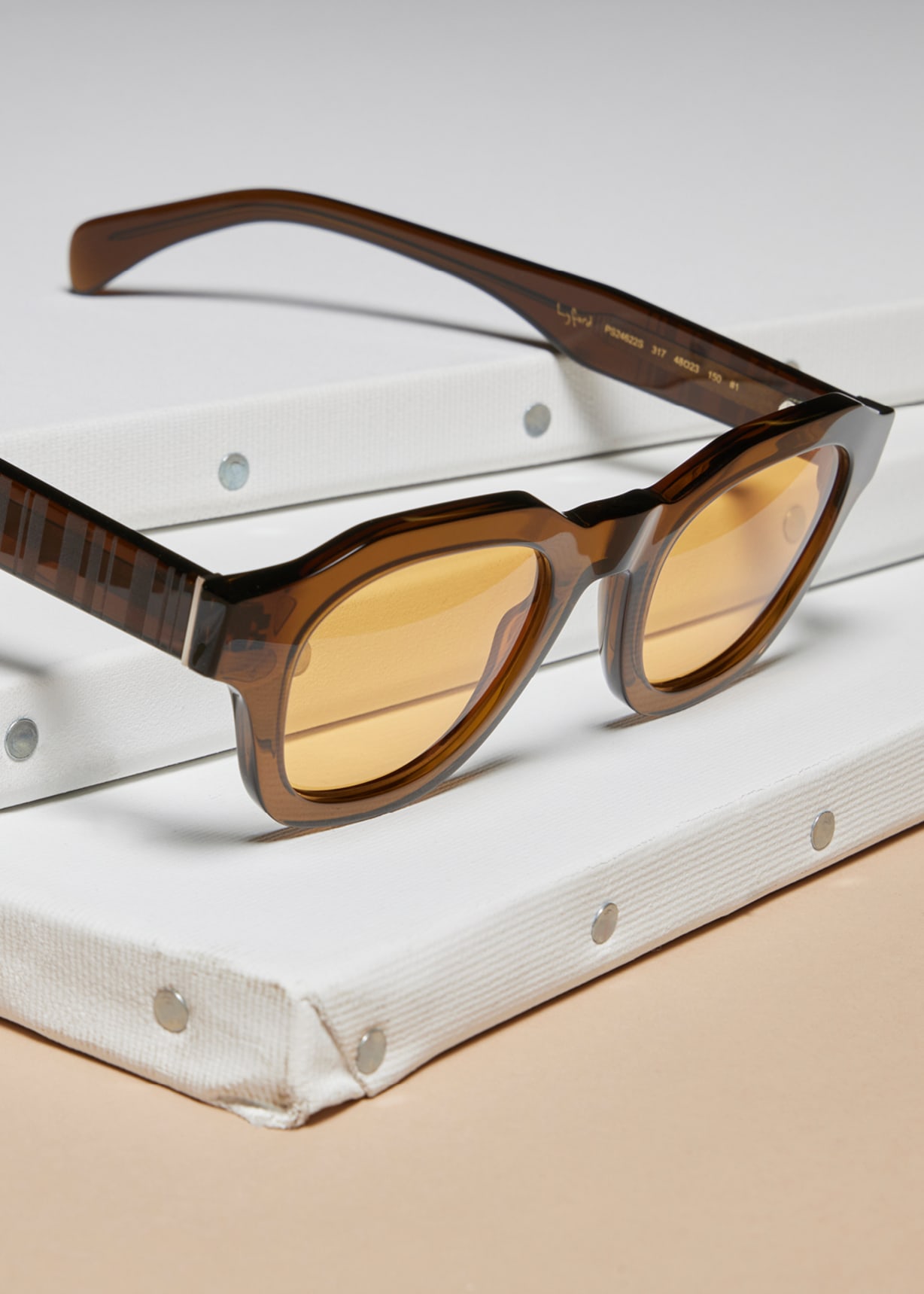 Transparent Khaki 'Lyford' Sunglasses